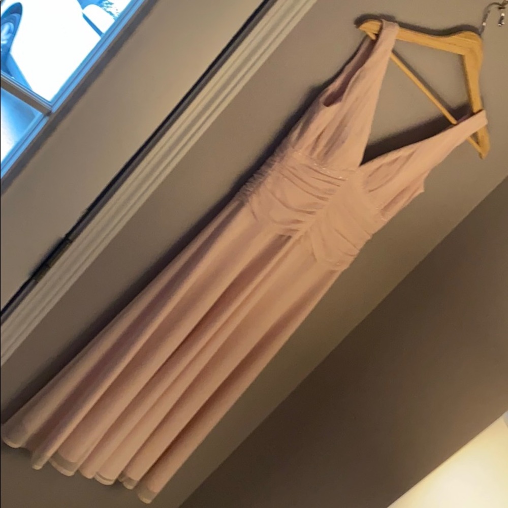 Gorgeous formal light pink midi dress!